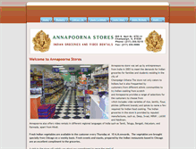 Tablet Screenshot of annapoornastore.com